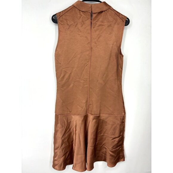 NWT Rag & Bone Audrey Mini Dress in Cork Rose Gold 4 - Picture 3 of 4